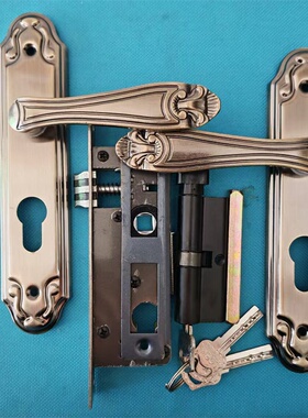 5030铝合金门锁卧室平开门卧室执手室内家用锁具配件全套通用型