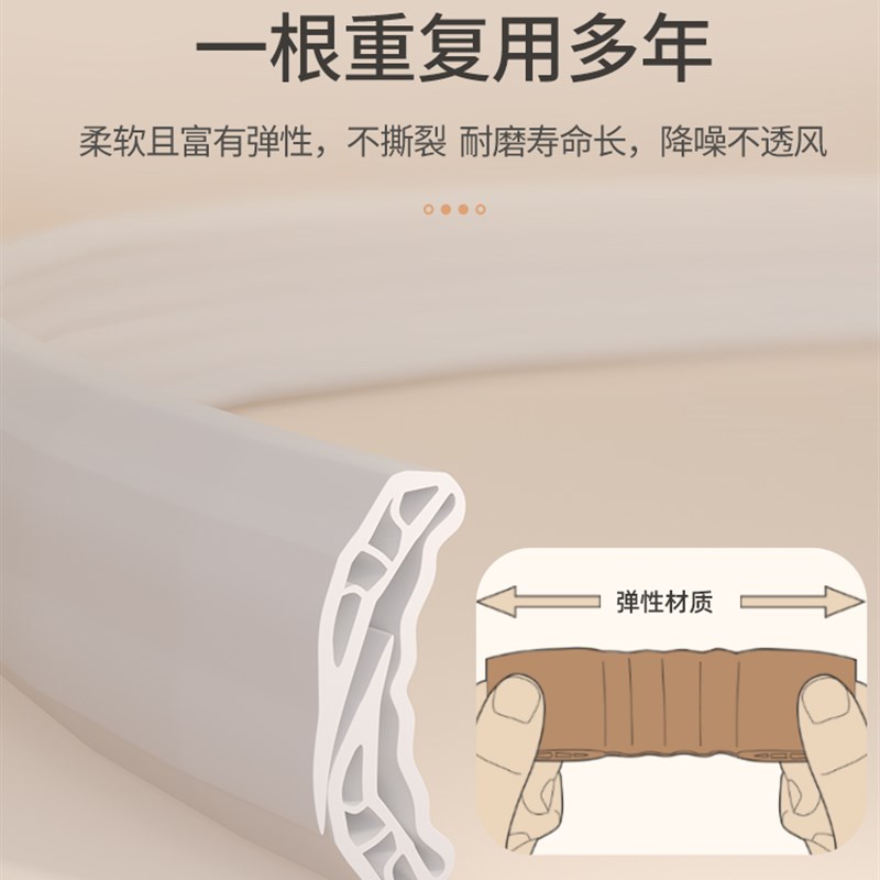门缝密封条门底防风神器卧室房门A缝隙防水防虫挡风隔音门贴漏风