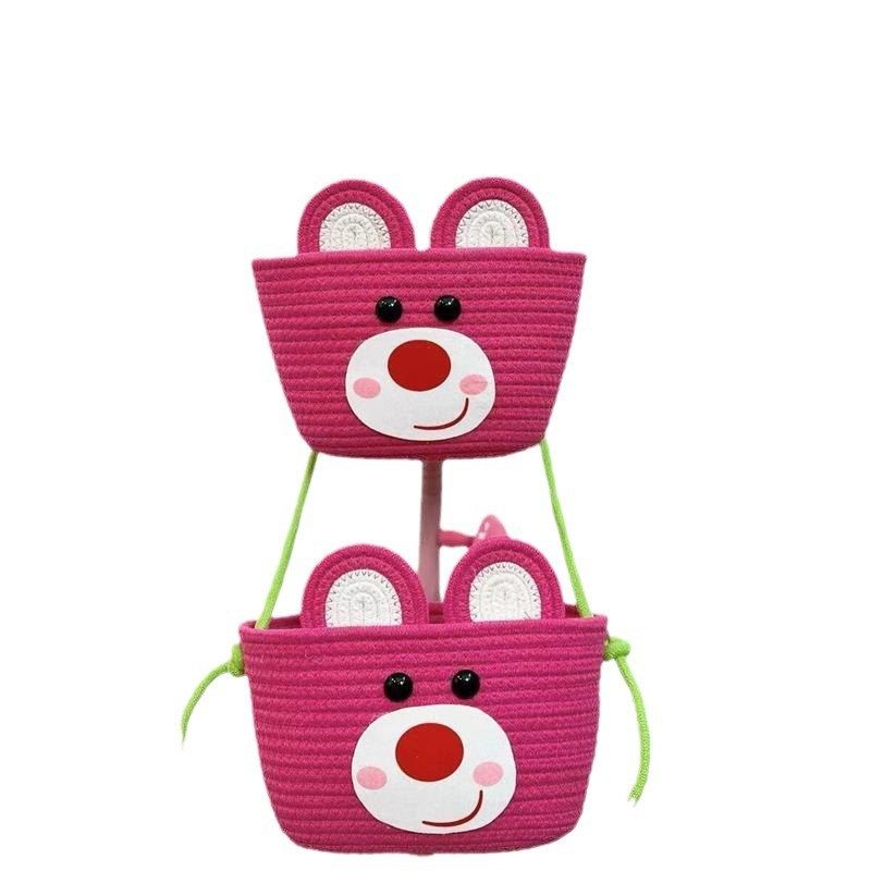 挂墙收纳篮挂筐宿舍房间置物z架壁挂袋棉线编织墙挂式门后墙上,收纳整理,CD架,淘宝优惠券,粉丝福利购,淘宝优惠卷