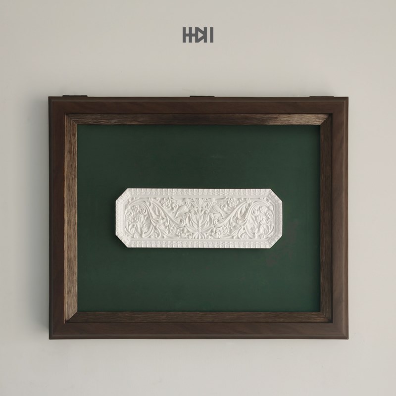 木纹中古风立体浮雕装饰r画法式雕塑客厅壁画墙面欧式建筑复古挂图片