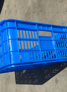 570-180白色塑m料周转筐周转箱塑胶框葡萄水果二格筐长方形匡子箱