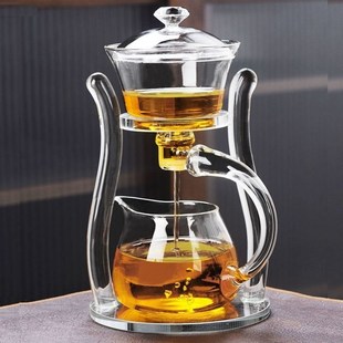 全自动玻璃功夫茶具创意冲茶器家用简约懒人泡茶T器网红煮茶壶套