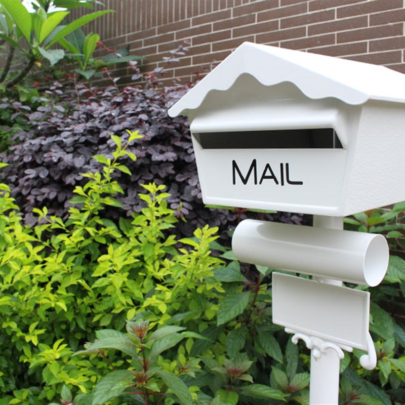 1023b  全铝k立杆式邮箱 邮筒 信箱 信报箱 别墅花园装饰 店铺装