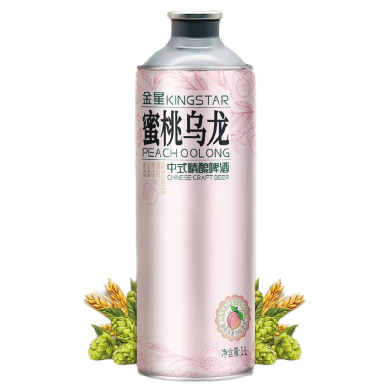 金星果啤蜜桃乌龙中式精酿啤酒1L装