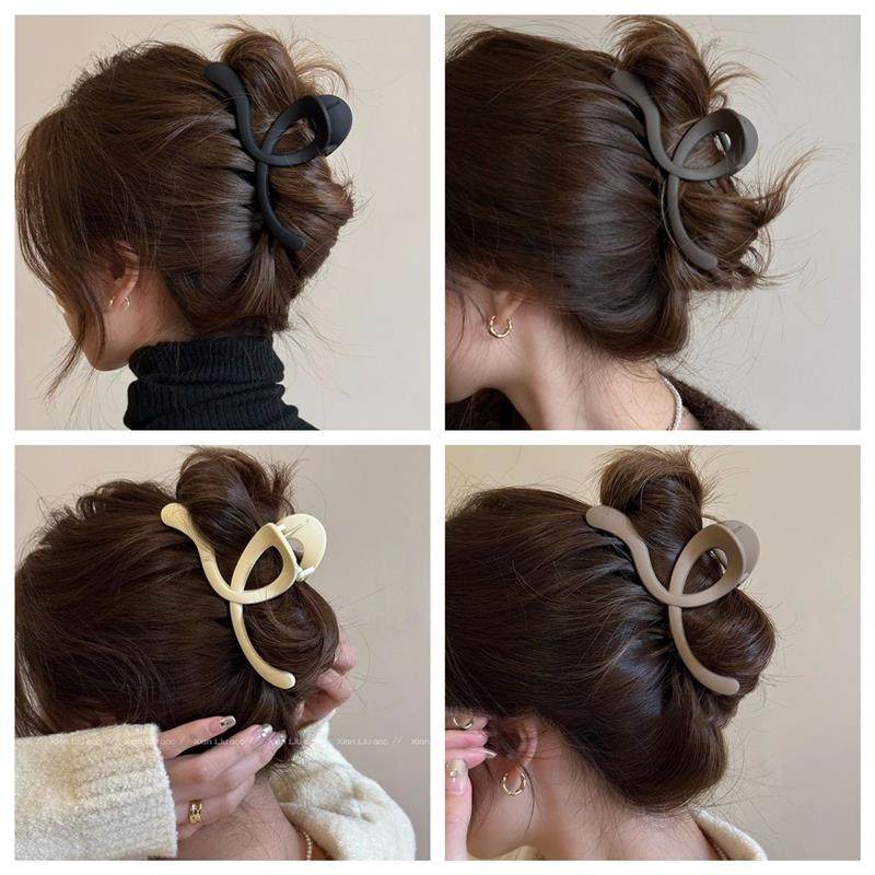 鲨鱼夹高级发夹女2025新款小众盘发头饰超大号简约款磨砂波浪抓夹,饰品/流行首饰/时尚饰品新,发饰,淘宝优惠券,粉丝福利购,淘宝优惠卷