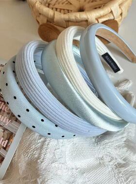 日常外戴发饰2025新款可露丽风海绵发箍甜美少女高颅顶压发头箍