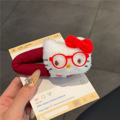 可爱卡通眼睛小猫发圈