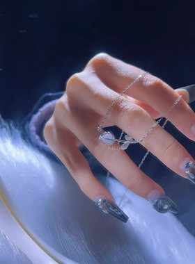 纯银郁金香项链女轻奢小众