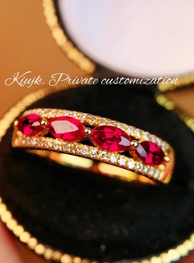 KiUJKS925纯银复古ins女式戒指