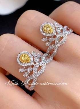 s925纯银女式戒指皇冠指环