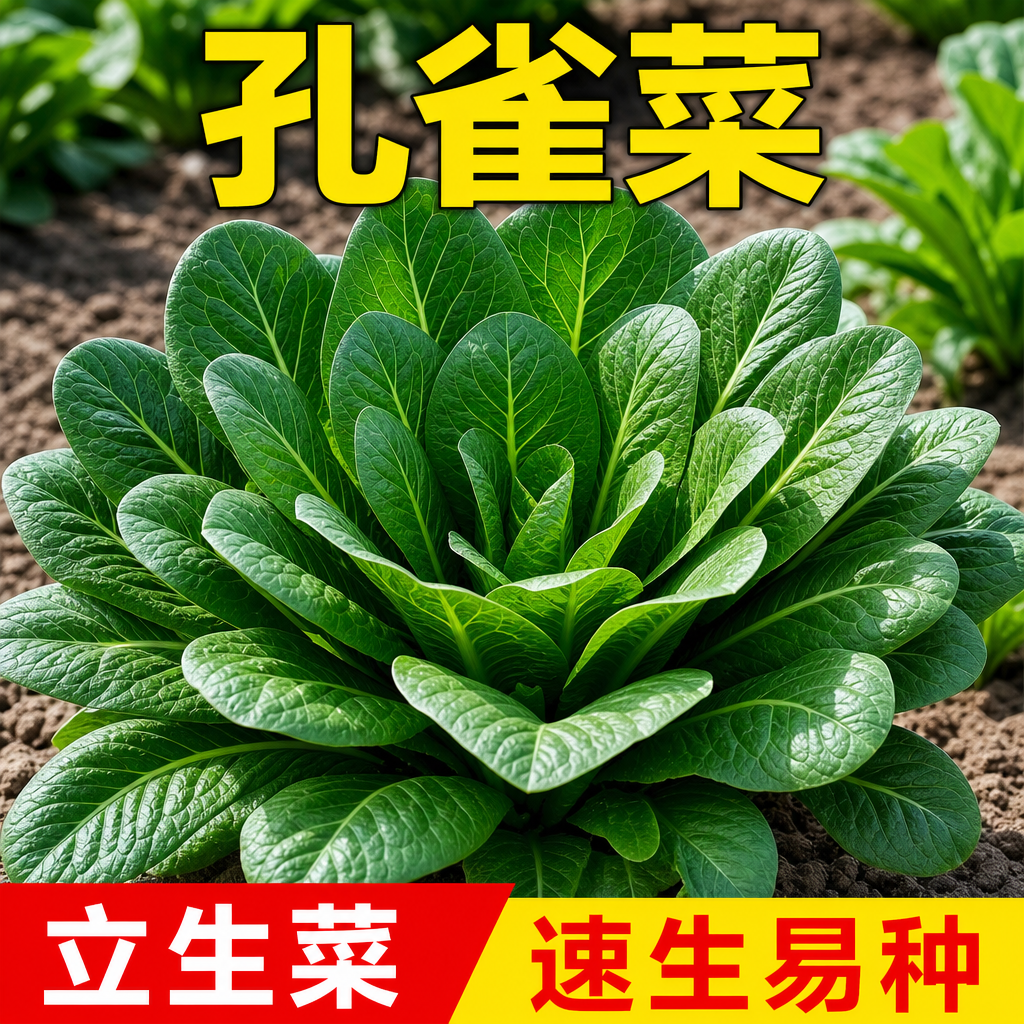 正品孔雀菜种子四季播脆甜沙拉
