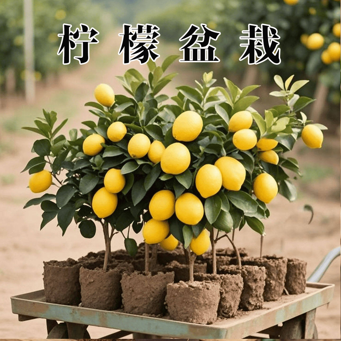 香水柠檬树苗盆栽带果室内室外结果无籽四季柠檬苗食用柠檬树果苗
