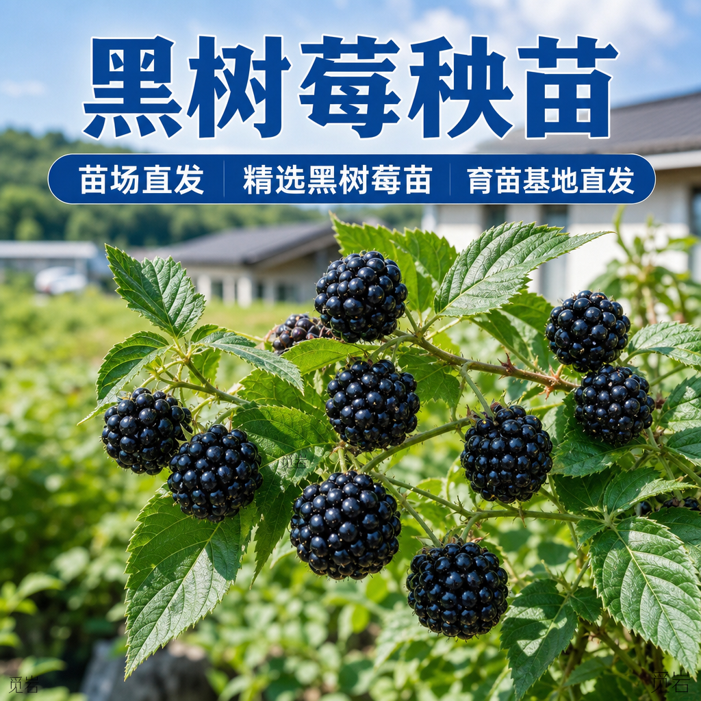 正宗黑树莓苗爬藤当年结果