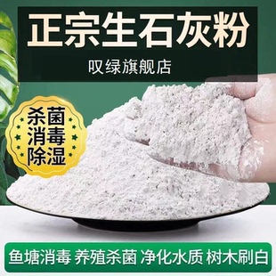 生石灰粉消毒杀菌防虫净化水质改良土壤树木刷白防霉除湿50斤/袋