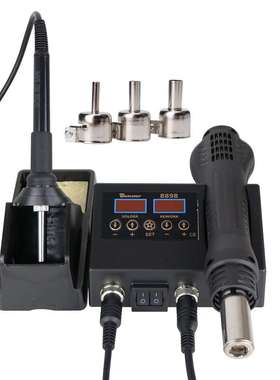 SMD Rework热风拆焊台热风枪拆焊台二合一8898无铅电烙铁手柄维修