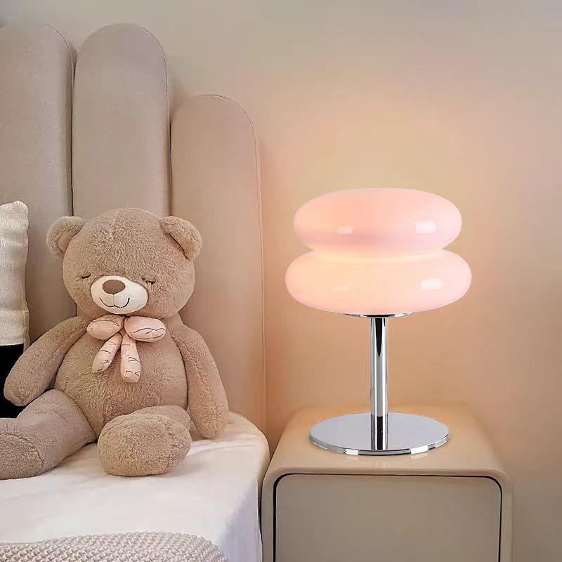 灯具直销轻奢奶油风led台灯卧室时尚简约现代氛围床头小夜灯