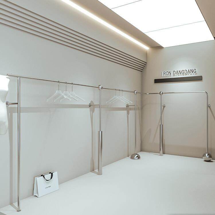 不锈钢服装架女装店上墙货架转角展示架侧挂陈列架服装店挂衣架子,机械设备,其他机械设备,淘宝优惠券,粉丝福利购,淘宝优惠卷