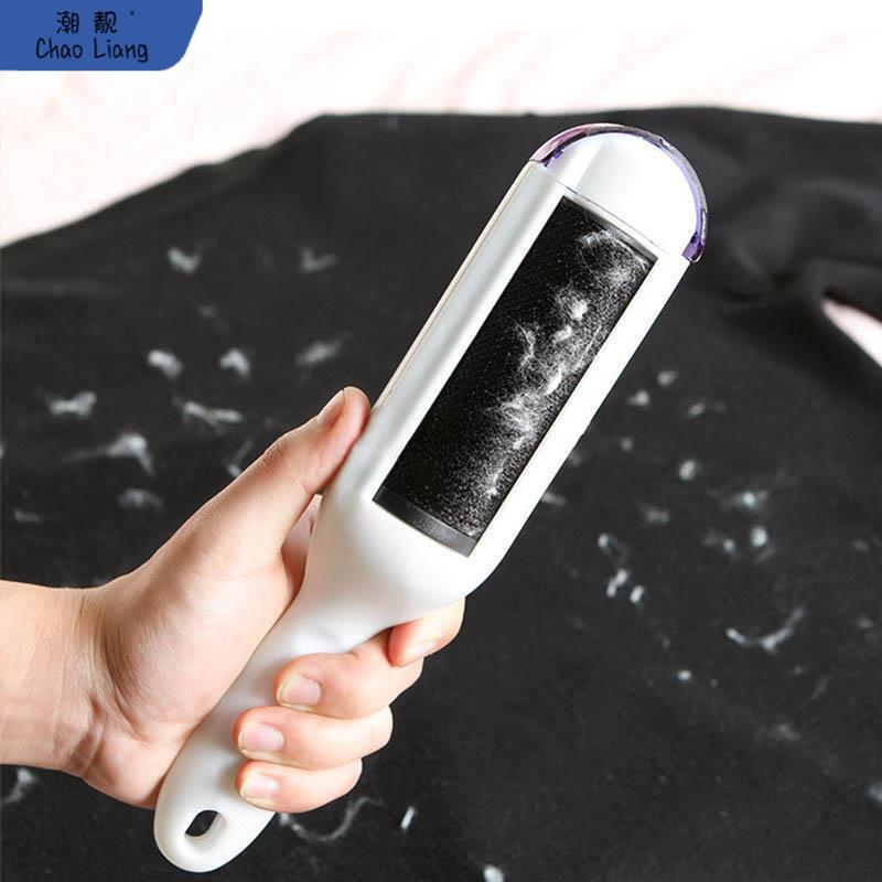 滚刷粘毛器滚筒衣服去毛刷刷毛器羊绒毛呢大衣除毛黏刮吸沾毛包邮