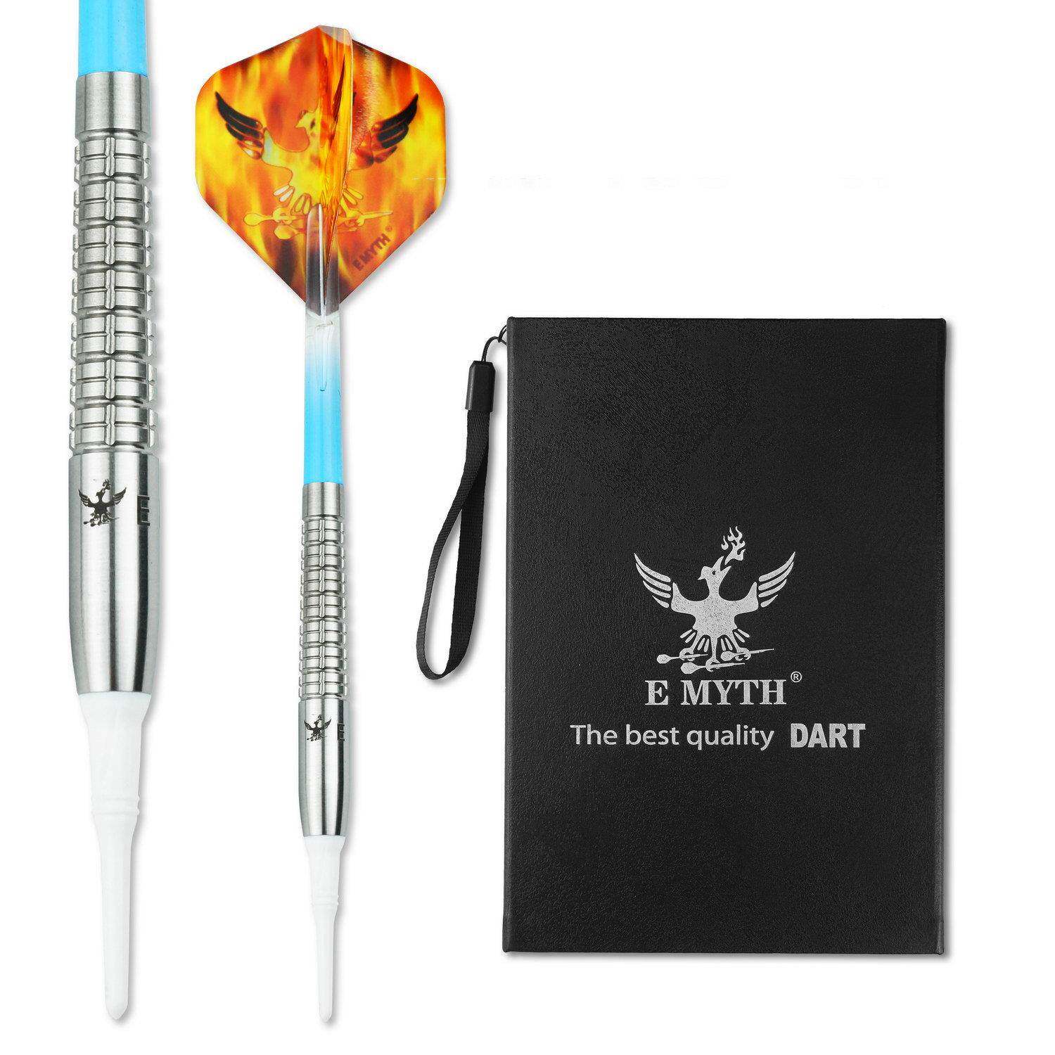 E-MYTH18克专业比赛精品90%钨钢飞镖套装软式镖针渐变色镖杆