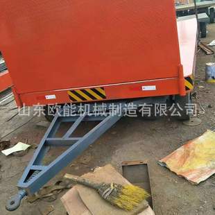 箱用平板拖車 銷售1 集裝 叉車牽引式 50噸平板車 材質(zhì)加厚