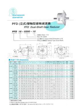 东力PFD（立式）双轴型齿轮减速机