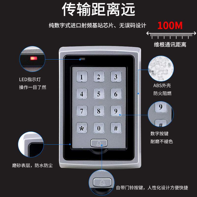 ID/IC卡门禁读卡器ic卡WG26/34读头门禁感应/系统刷卡智能卡