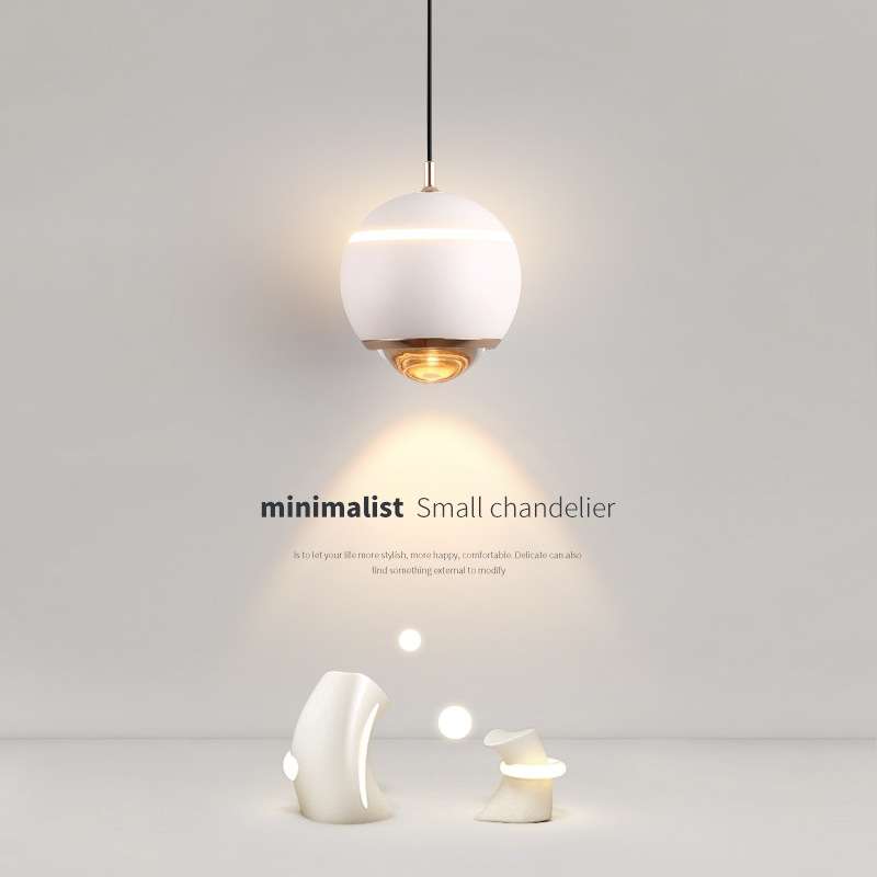 床头小吊灯现代简约大气智能语音自由升降款卧室长线餐厅吧台吊灯