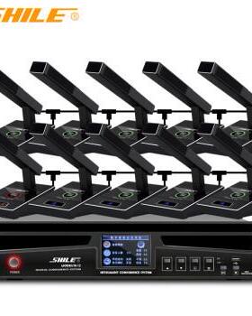 狮乐YE-12数字有线手拉手会议系统台式话筒演讲会议室麦克风