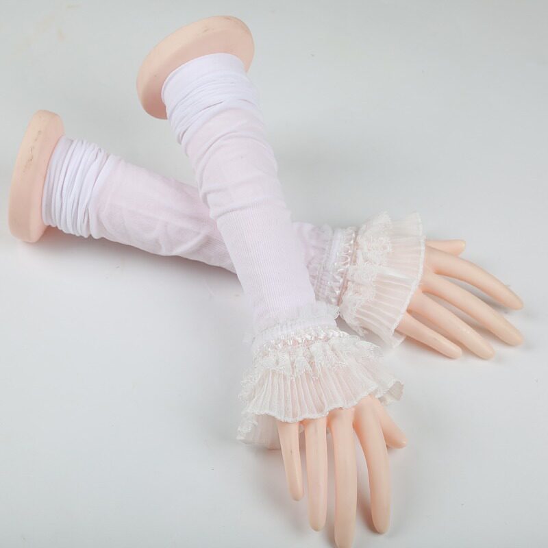 防晒袖套冰丝女夏季喇叭袖长款手防晒袖套