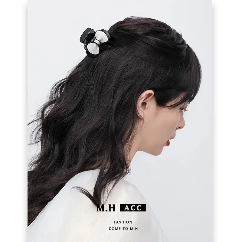 ins甜美风结抓夹夏季高级感韩式盘发夹时尚通勤发夹