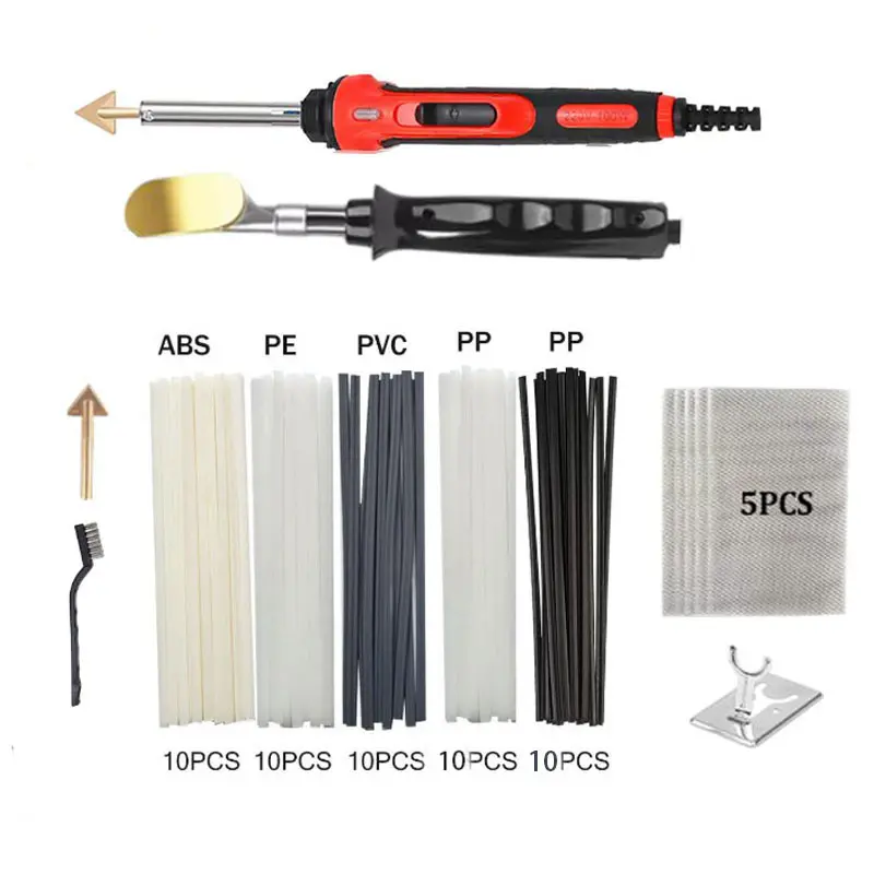 100w汽车保险杠塑料保险杠修复抹平工具电烙铁焊丝抹平焊枪