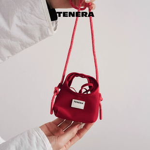 TENERA配件系列hobo耳機包復(fù)古系列mini小包單肩斜挎包紅色掛件