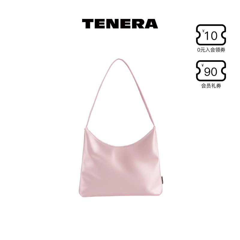 TENERA静物系列缎面单肩腋下包包女款通勤小包纯色韩系上班手拎包