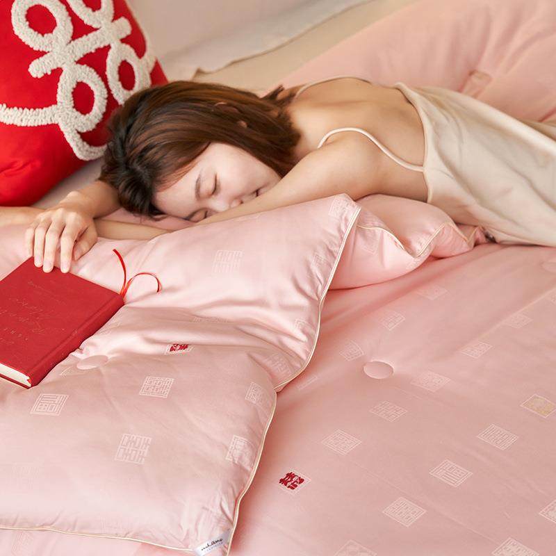 2024新款婚庆喜被春秋被子四季结婚喜字蚕丝冬被加厚保暖被芯陪嫁,纺织面料/辅料/配套,纺织机械配件,淘宝优惠券,粉丝福利购,淘宝优惠卷