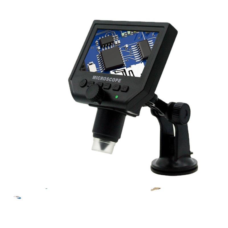 电商热销新品上市高清4.3寸屏便携式-600倍电子数码显微镜