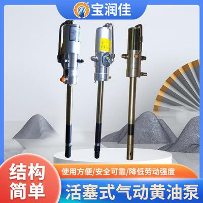 柱塞式气动黄油泵宝润佳62041高压干油脂泵深圳20升小油桶注油