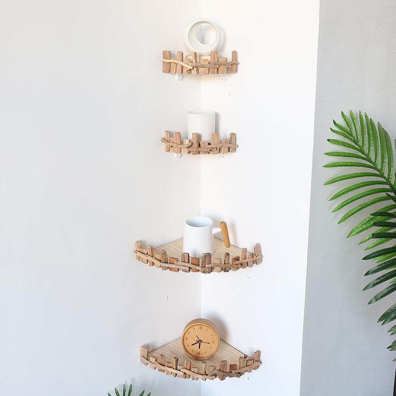 创意实木扇形隔板墙角置物架墙面客厅三角壁挂厨房转角储物架家用,纺织面料/辅料/配套,纺织机械配件,淘宝优惠券,粉丝福利购,淘宝优惠卷