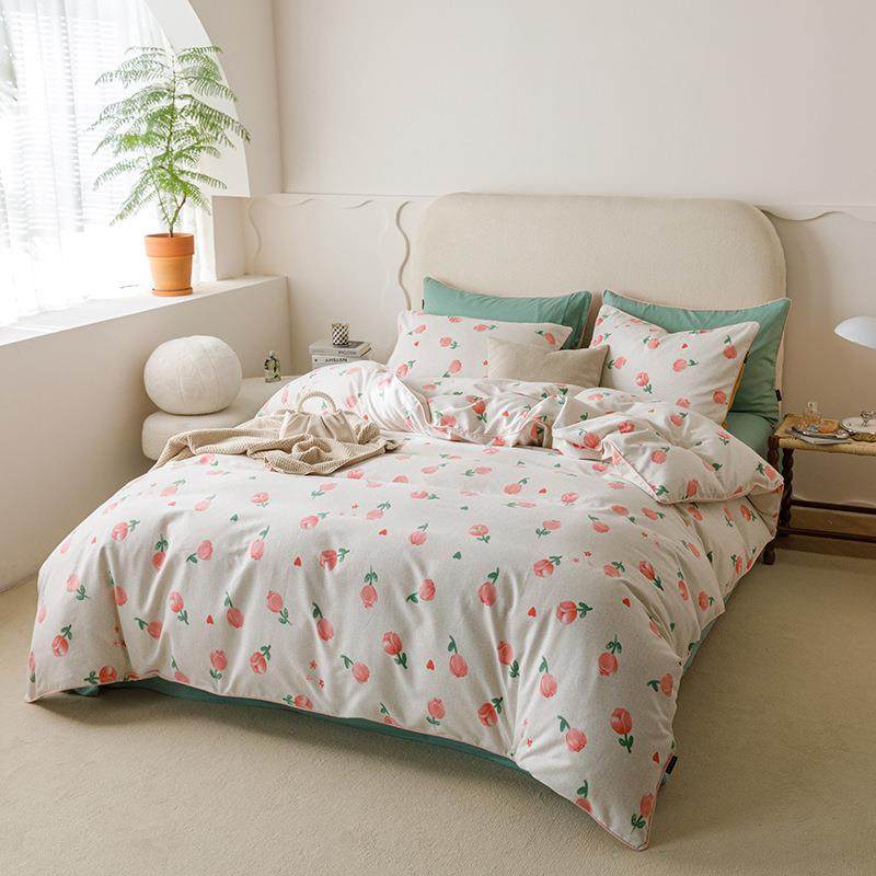 法式小碎花嵌绳款床上四件套纯棉全棉斜纹床单被套双人床上用品,机械设备,其他机械设备,淘宝优惠券,粉丝福利购,淘宝优惠卷