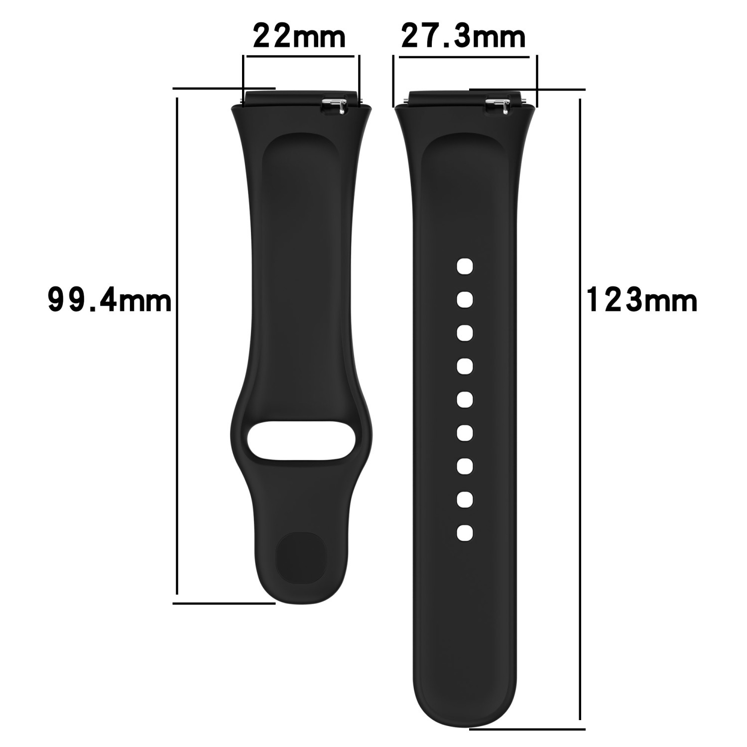 适用于Redmiwatch3表带红米watch3青春版智能手环腕带新硅胶纯色