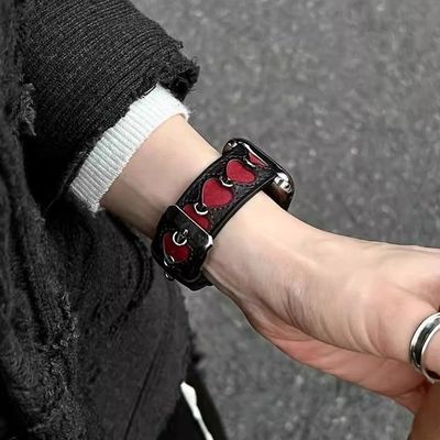 小米手表表带适用小米8/9pro乌梅夹心手链红米watch4/5女款表带