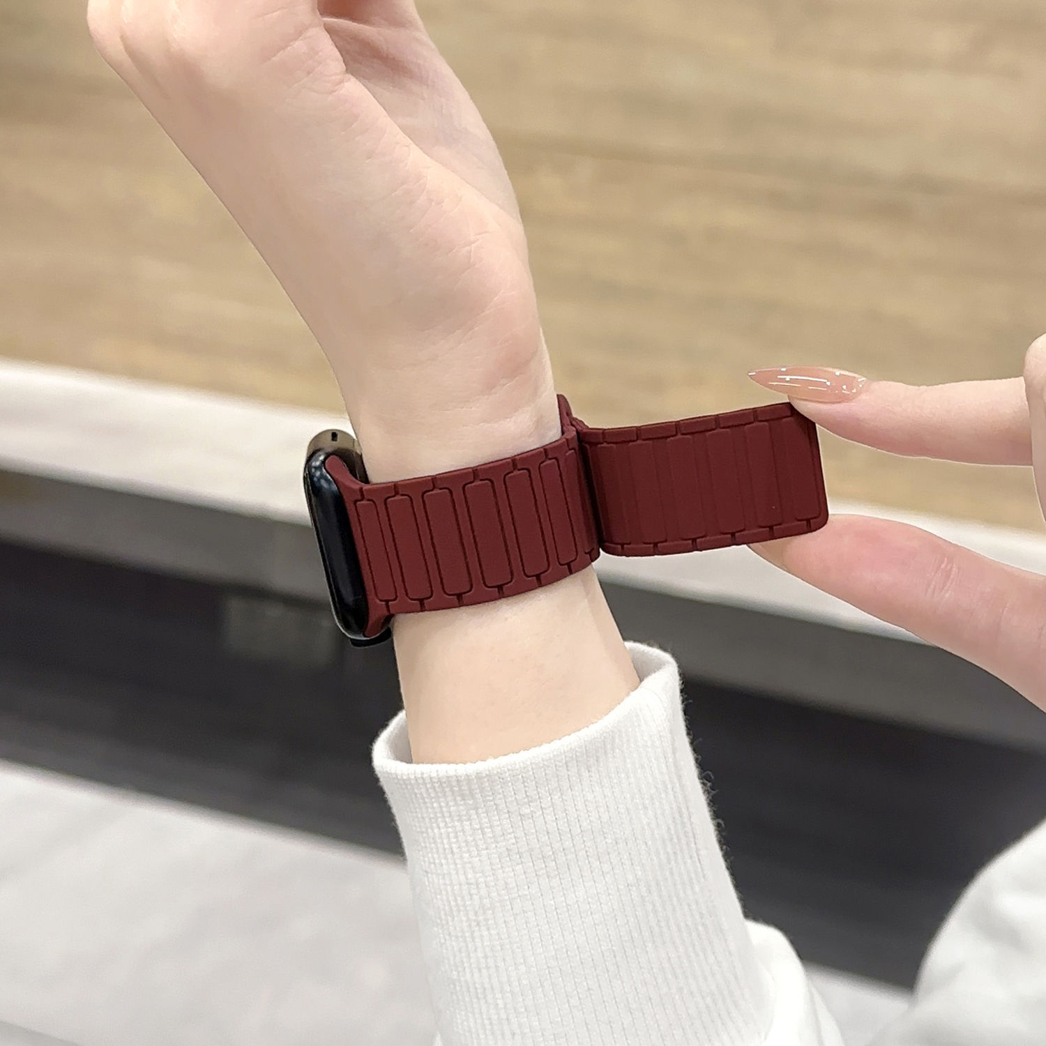 官网oppowatch3/2/X/3pro/4pro手表表带硅胶磁吸运动se适用