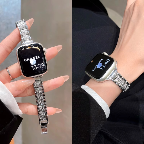 满天星镶钻荣耀亲选2i手表表带Haylou Watch高级金属女新款夏适用