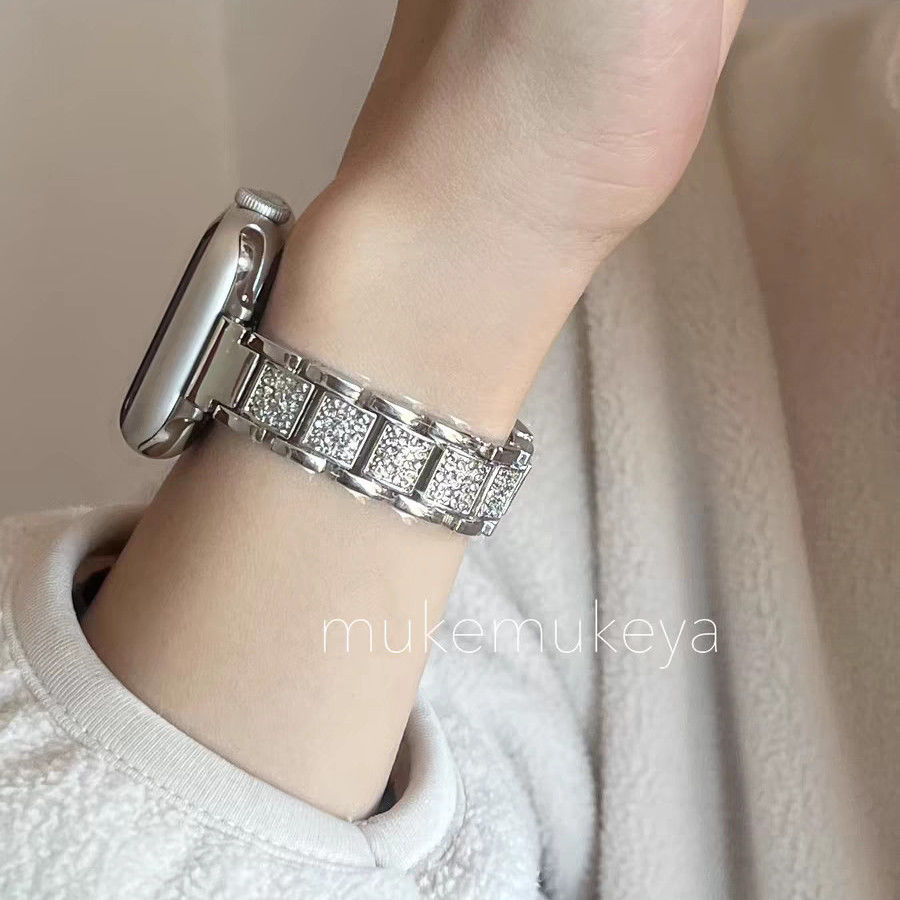高级金属适用OPPO Watch-X2MINI手表带4Pro满天星3se细女款Watch2