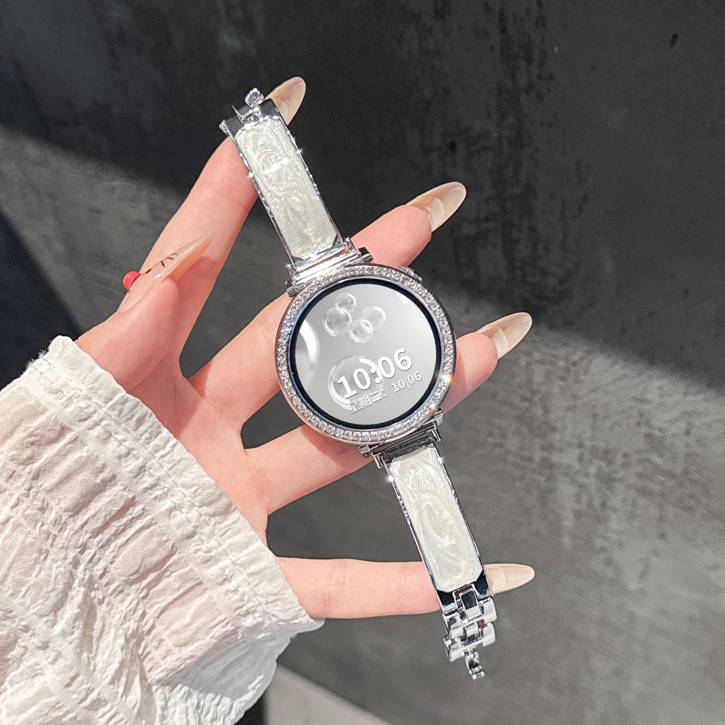 适用华为gt6/gt5表带金属gt6pro/gt5pro鎏金表链watch5夏