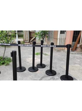 伸缩带隔离黑色机场银行博物馆车展加厚护栏杆酒店礼宾杆现货急发