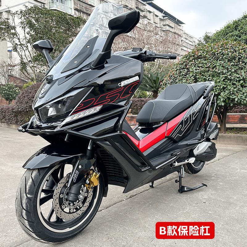 适用宗申赛科龙RT3机车保险杆rt3c防摔杠保护杠碳钢前后杠rt3s