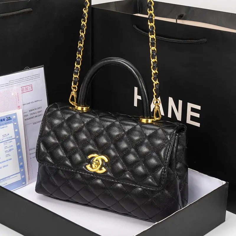 2024春款女包高版本包包菱格经典配饰链条斜挎单肩