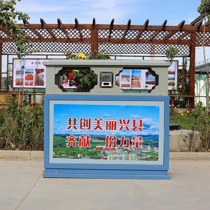 厂家直销户外创意不锈钢垃圾酒店桶景区公园市政创意多分类垃圾桶