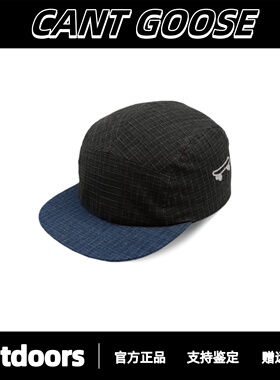 CANTGOOSE鹅平沿格子鸭舌帽棒球帽子滑板街头帽子