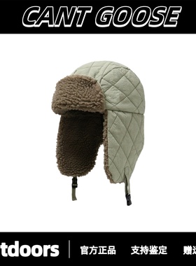 CANTGOOSE鹅加厚保暖羊羔毛雷锋帽男女户外骑行护耳帽飞行帽冬